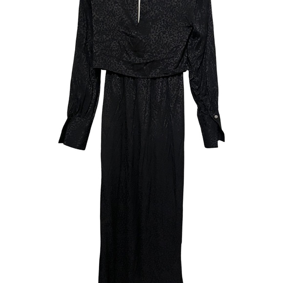 🖤NWT🖤 Elegant Kate Spade Black One Piece Front Tie Pantsuit - Size 0 - Picture 6 of 16